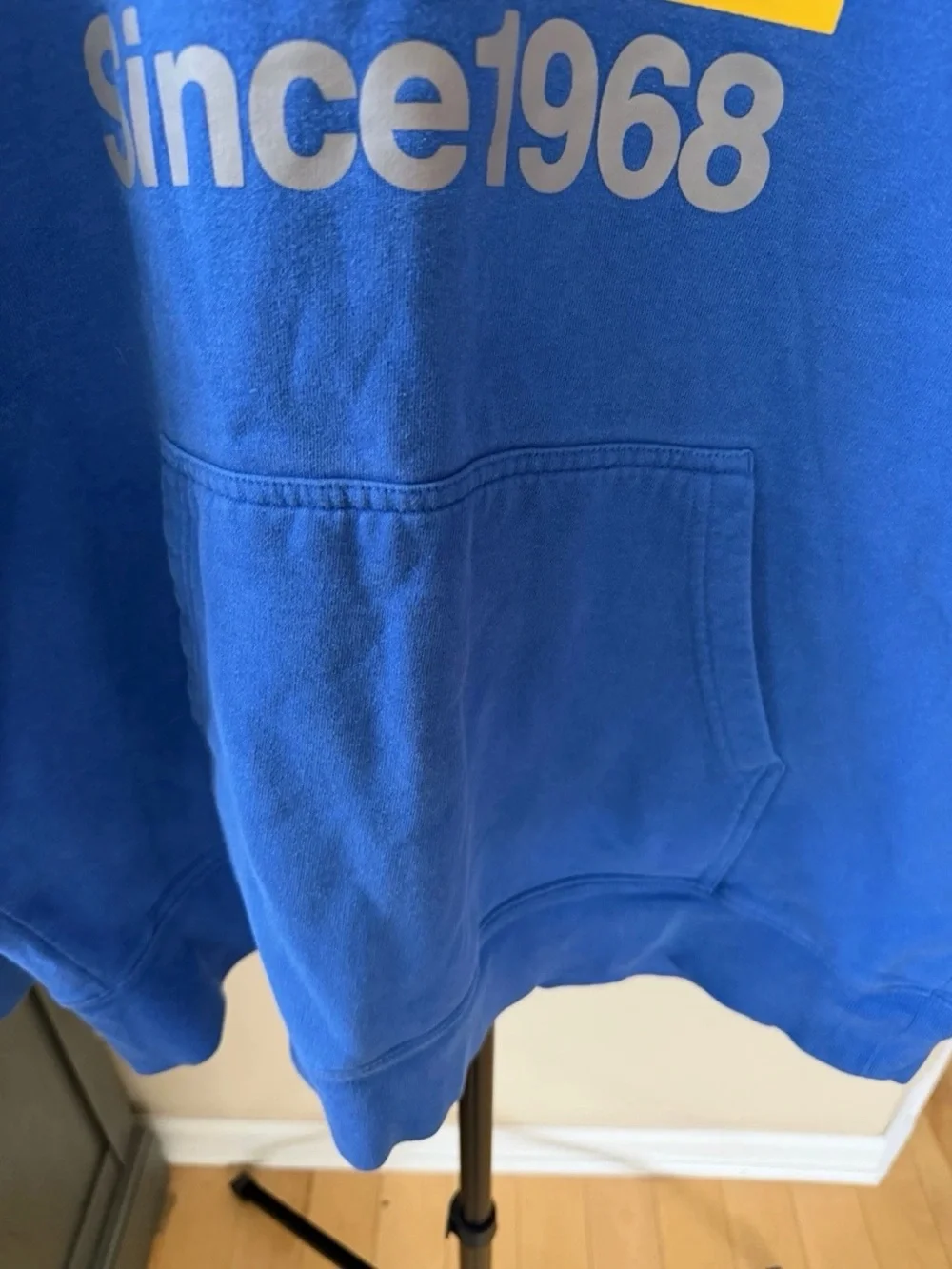 The North Face Blue Hoodie‎ Mens XL Pullover Sweatshirt Logo Pocket